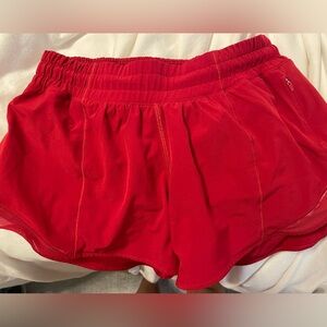 Lululemon Red Hotty Hot Shorts- Women’s Size 4 tall